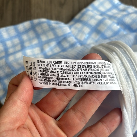 English Factory | Sleeveless Sequin Twist Front Plaid Flounce Tank - Picture 11 of 13